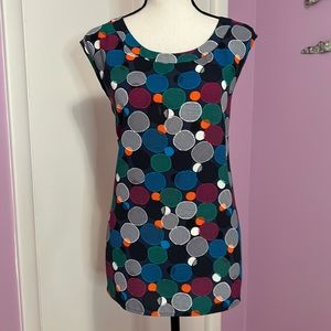 Anne Klein Multi-Color Crewneck Sleeveless Blouse Size 2X